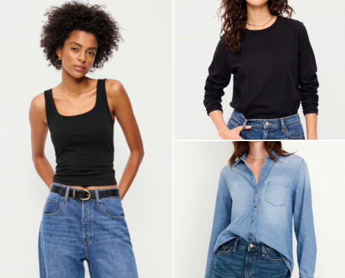 Affordable Old Navy Capsule Wardrobe for Women cover photo collage