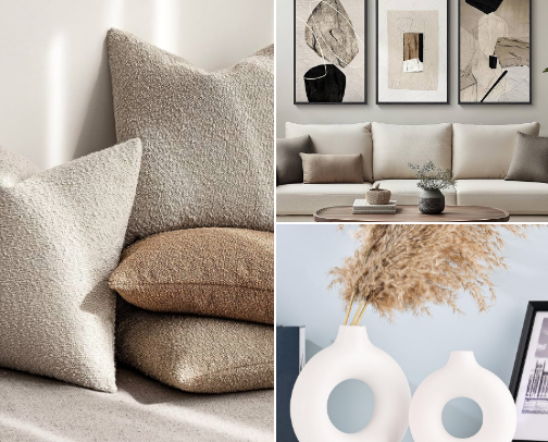 20 Organic Modern Living Room Finds for a Cozy Home cover photo collage