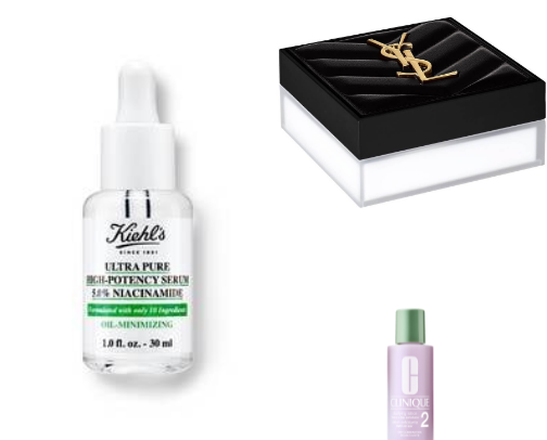 products for oily/combination skin type 🧚🏼‍♀️ cover photo collage