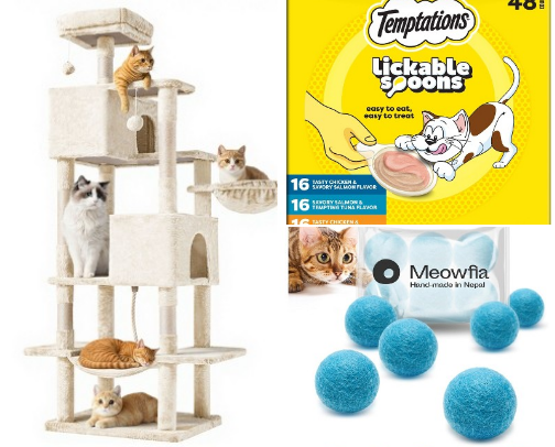 Things that ALL 10 of my cats use! cover photo collage