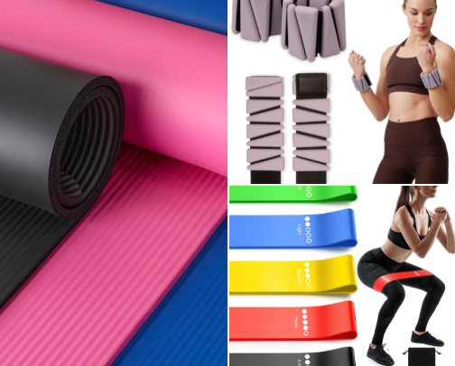 What’s in my gym bag cover photo collage