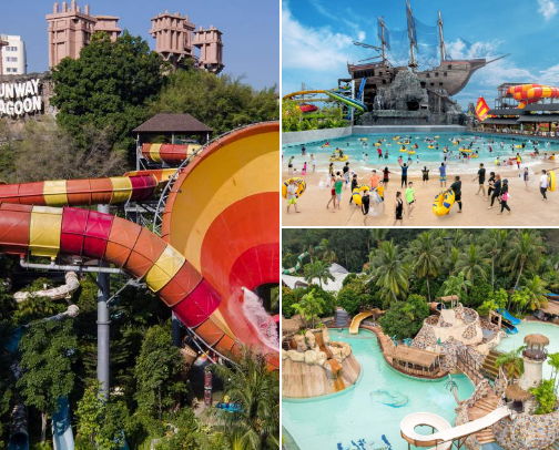 🌊 BEST WATERPARKS NEAR KUALA LUMPUR 🇲🇾✨ cover photo collage