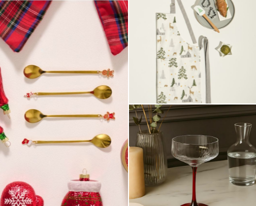 Christmas decorations cover photo collage