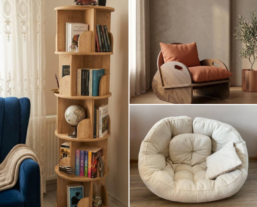 Turn Any Corner into a Reading Nook cover photo collage