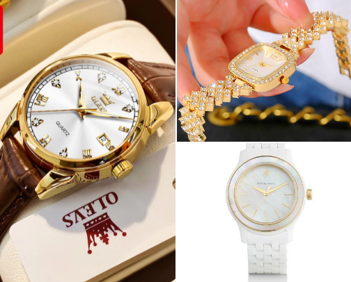 "16 Watches That Instantly Make You Look Expensive"  
The only watch list you need for him & her cover photo collage