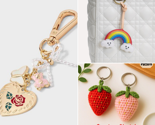 Favorite Keychains & Bag Charms cover photo collage