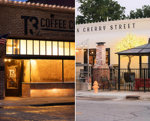 Coffee houses cover photo collage