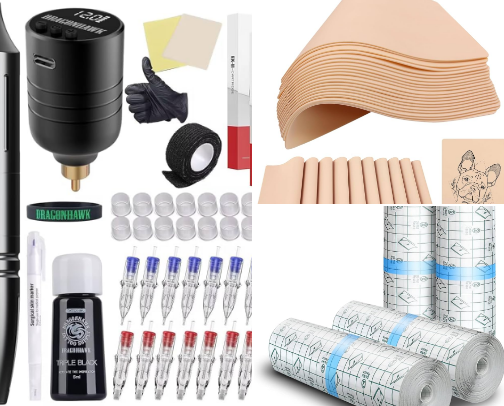 i may or may not do my own piercings/tattoos.. cover photo collage