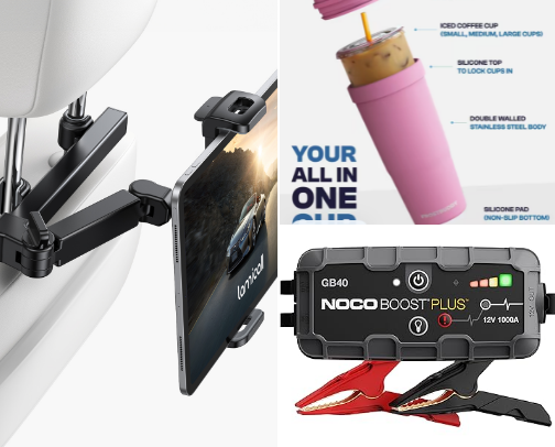 Must haves for mom cars cover photo collage