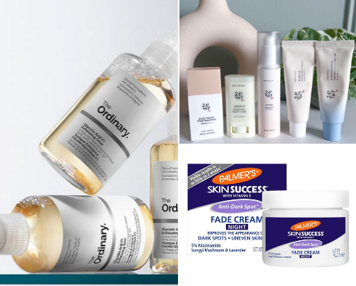 Acne safe skincare cover photo collage