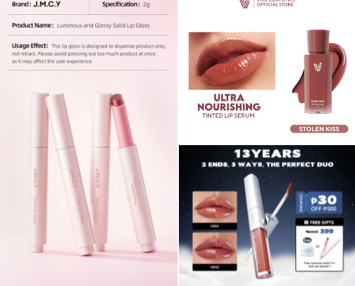 Lippie recommendations<3 cover photo collage