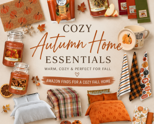 Cozy Autumn Home Essentials 🍁 | 25 Amazon Fall Finds for a Cozy Home cover photo collage