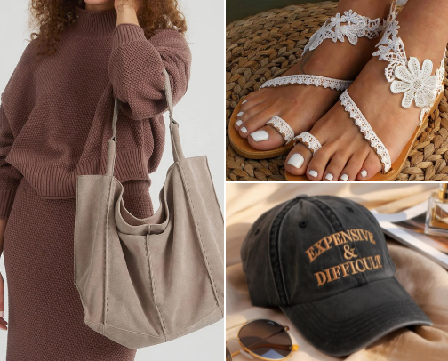 Girly girl essentials cover photo collage