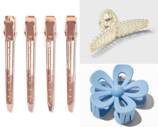 Hair Clips Must Haves & Hair Products cover photo collage