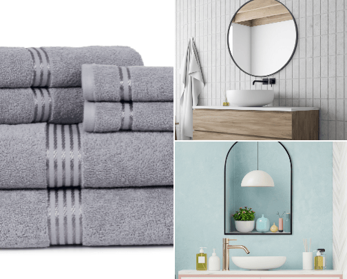 bathroom esentials cover photo collage
