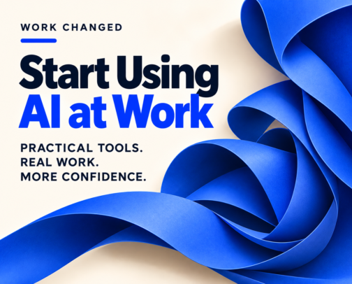Start Using AI at Work cover photo collage
