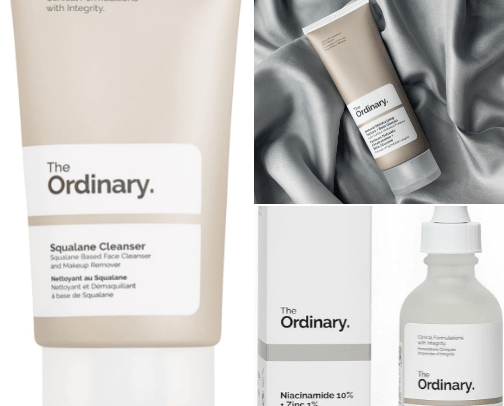 The Ordinary Smooth Skin Skincare Routine cover photo collage