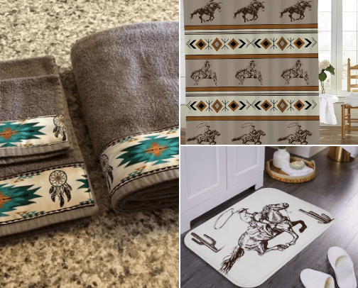Western Bathroom Decor cover photo collage