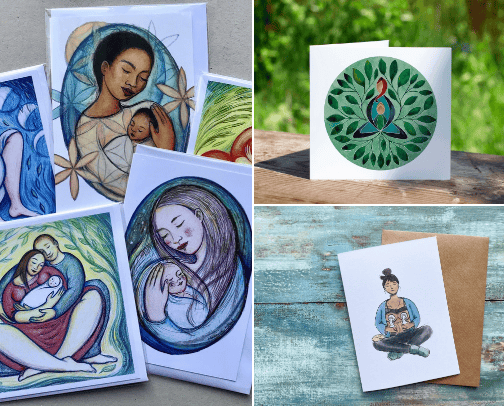 Art Cards for Pregnancy & New Parents cover photo collage