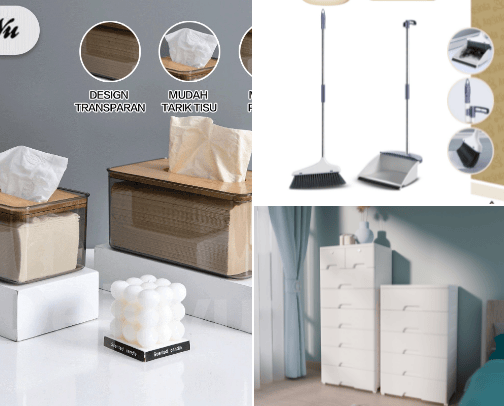 Home supplies. cover photo collage