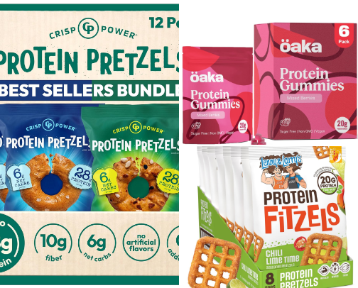 Healthy High-Protein Snacks I Actually Buy When I'm Hungry cover photo collage