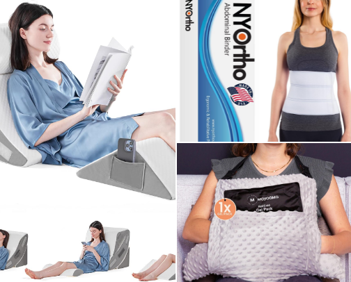 Must-Have Myomectomy Recovery Items! ❤️‍🩹 To Make Healing Easier cover photo collage