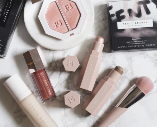 Full Face of Fenty Beauty — Effortless Glam with a Diamond Glow cover photo collage