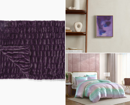 Purple Bedroom of your Dreams cover photo collage