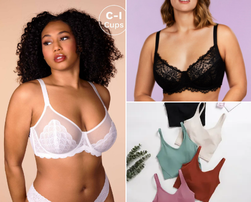 40DDD/38G sized bras cover photo collage