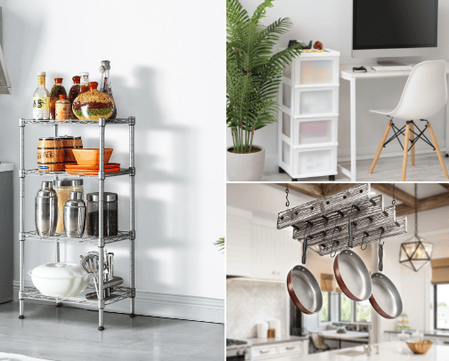 HOME ORGANIZATION + DECOR cover photo collage
