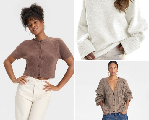Affordable Fall Tops You'll Love from Target & Walmart cover photo collage