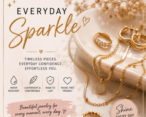 Everyday Sparkle cover photo collage