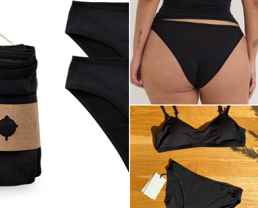 Organic underwear cover photo collage
