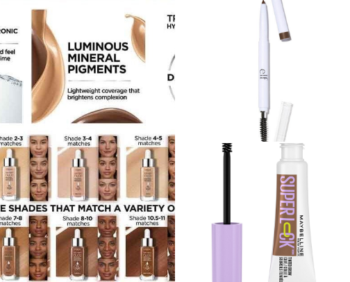 Everyday makeup favs cover photo collage