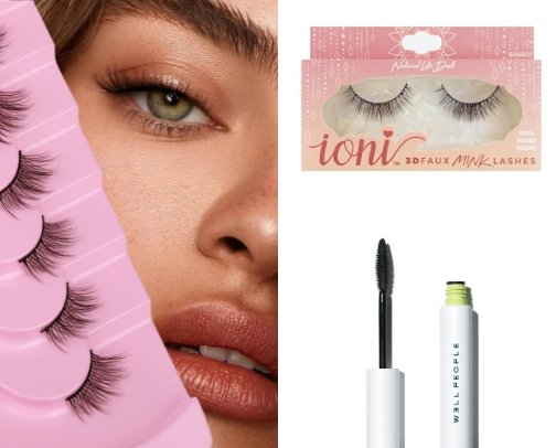 Lashes and mascara cover photo collage