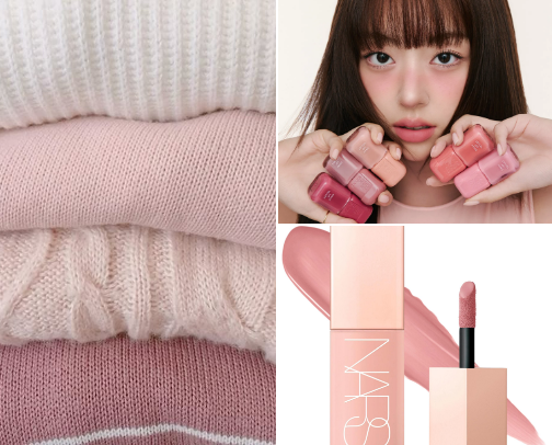 Misty Rose makeup 🌷 cover photo collage