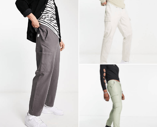 Men trousers cover photo collage