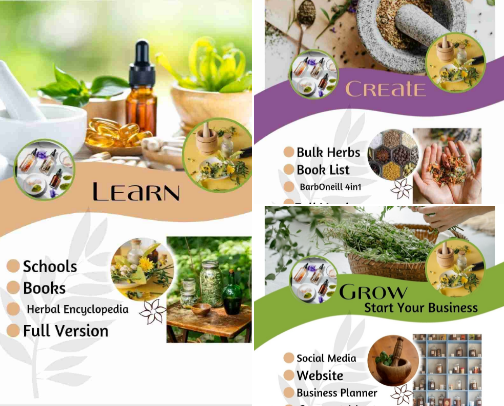 Start an Herbal Business cover photo collage
