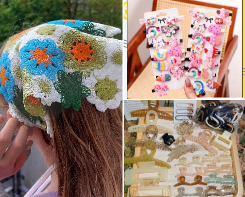 Bad Hair Day Lifesavers: 20 Chic Clips, Scrunchies & Headbands cover photo collage