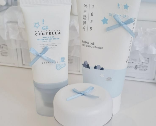 save money with these multi-use skincare products 🫧⋆｡˚ cover photo collage