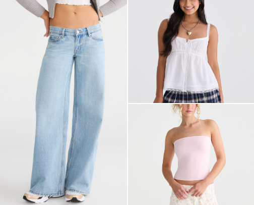 Back to school clothes cover photo collage