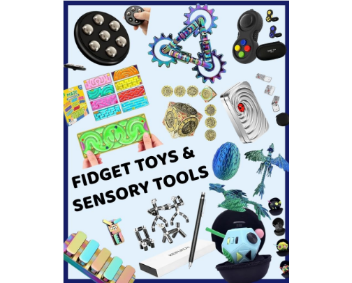 Fidget Toys & Sensory Tools cover photo collage