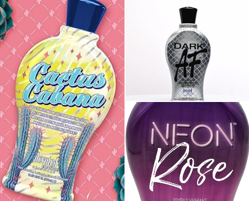 Tanning Lotions cover photo collage