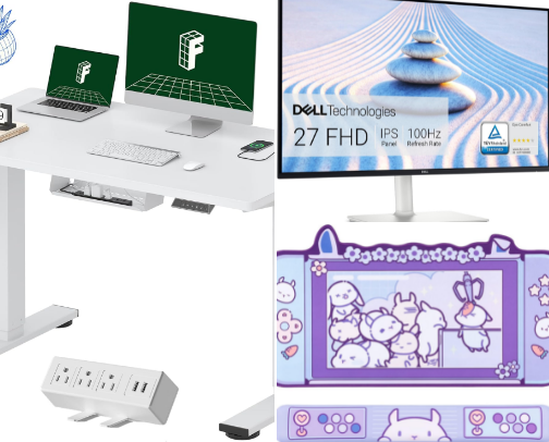 WFH Desk Setup cover photo collage