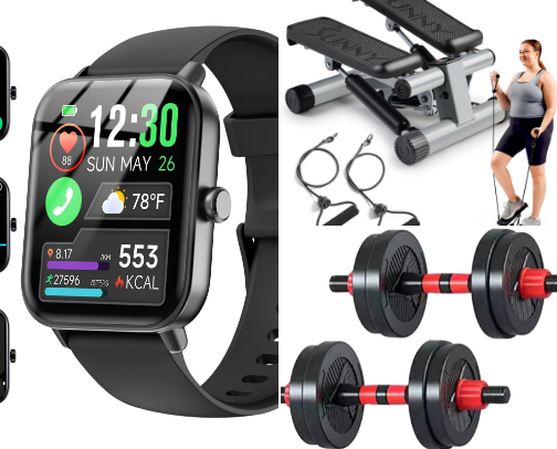 Adult Fitness and Sport Accessories cover photo collage