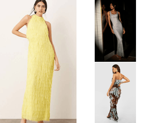 Wedding guest dresses cover photo collage