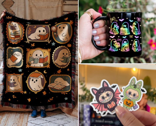 Spooky Season: Bookish Edition cover photo collage