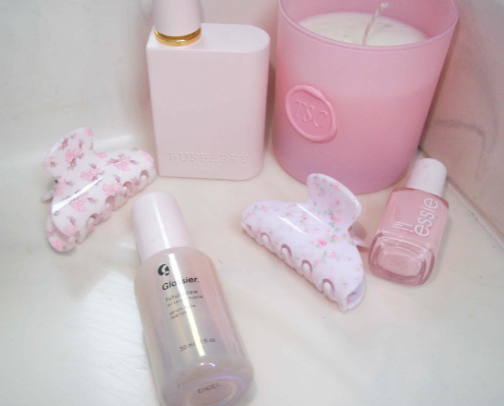 beauty products i adore right now! cover photo collage