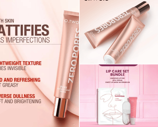 make up cover photo collage