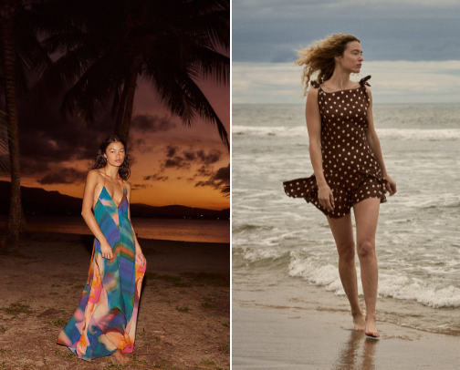 "Summer breeze, stylish ease" cover photo collage